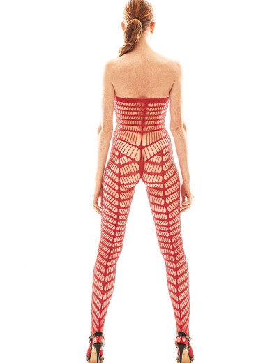 Боди-комбинезон сетка Anais ORICA RED, Цвет: красный, Размеры: S/M, изображение 3