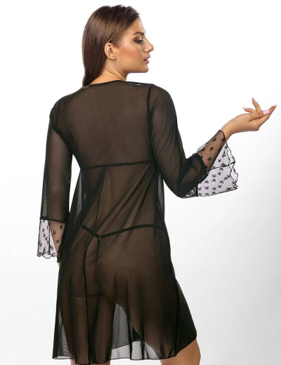 Соблазнительный пеньюар + стринги Anais ROISIN, Цвет: черный, Размеры: S/M, изображение 2