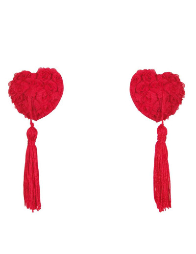 Красные пэстисы с кисточками Anais VELLYA PASTIES, Цвет: красный, Размеры: UN, изображение 2