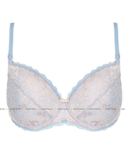 Бюстгальтер балконет пуш-ап Gorteks MANILA B1 P-UP, Цвет: светло-голубой, Размеры: 65E, изображение 7