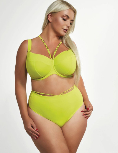 Мягкий купальный бюстгальтер с подкроем Kris Line MALIBU soft side support лимон, Цвет: лимон, Размеры: 70G, изображение 3