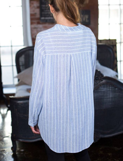 Туника рубашечного кроя Mia-Mia CINDY 16271 голубой, Цвет: голубой, Размеры: XL/2XL, изображение 2