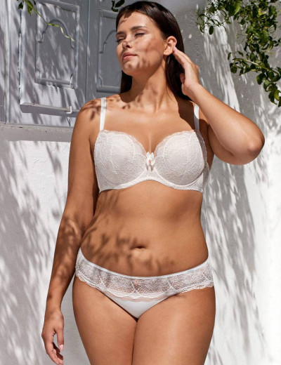 Бюстгальтер балконет Nipplex FILIPA U экрю, Цвет: экрю, Размеры: 70E, изображение 4