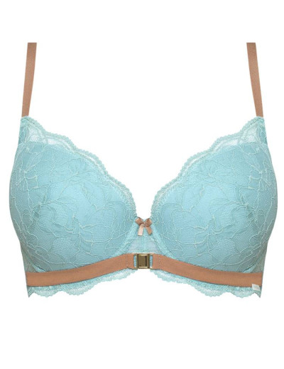 Бюстгальтер балконет пуш-ап Nipplex HELADIA P-UP, Цвет: бирюза, Размеры: 65E, изображение 5