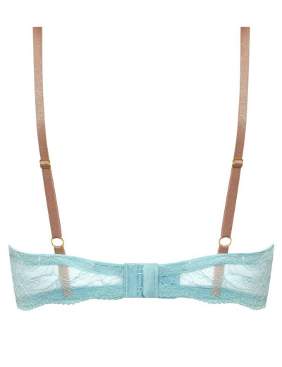 Бюстгальтер балконет пуш-ап Nipplex HELADIA P-UP, Цвет: бирюза, Размеры: 65E, изображение 6