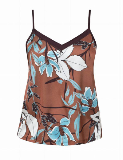 Пижама атласная Nipplex HELADIA PAJAMAS, Цвет: шоколад, Размеры: L, изображение 3