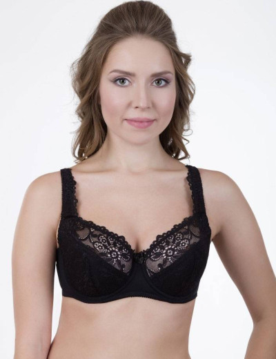 Бюстгальтер полумягкий Novella 140 черный, Цвет: черный, Размеры: 75E, изображение 5