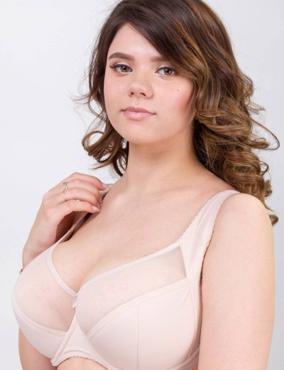 Бюстгальтер полумягкий с подкроем Novella 152 серебристый пион, Цвет: серебристый пион, Размеры: 75F, изображение 6