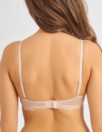 Кружевной бюстгальтер балконет пуш-ап Novella 640 серебристый пион, Цвет: серебристый пион, Размеры: 75D, изображение 2