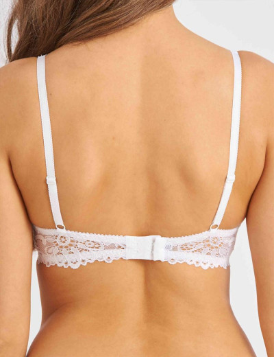 Кружевной бюстгальтер балконет пуш-ап Novella 640 белый, Цвет: белый, Размеры: 75D, изображение 2