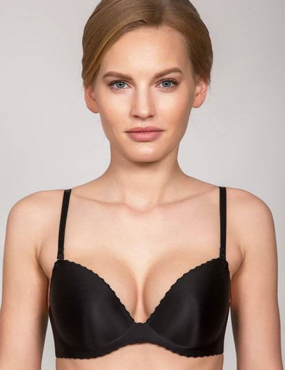 Бюстгальтер балконет планж с пуш-ап Rosme SEAMLESS 628410 черный, Цвет: черный, Размеры: 70B, изображение 4
