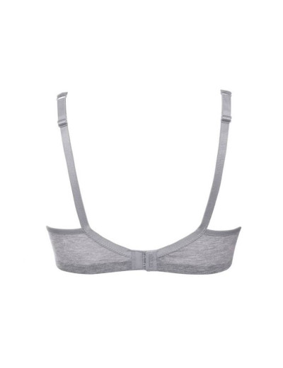 Хлопковый бюстгальтер без каркасов Sielei NATURAL COTTON 1450 grigio melange, Цвет: grigio melange, Размеры: 70B, изображение 5