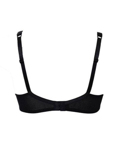 Хлопковый бюстгальтер без каркасов Sielei NATURAL COTTON 1450 nero, Цвет: nero (черный), Размеры: 70B, изображение 3