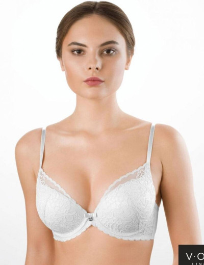 Бюстгальтер балконет с гелевым пуш-ап VOVA PATRICE V42733 белый, Цвет: белый, Размеры: 85C, изображение 3