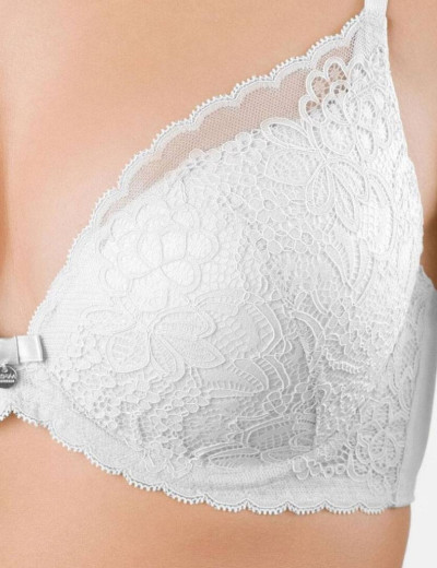 Бюстгальтер балконет с гелевым пуш-ап VOVA PATRICE V42733 белый, Цвет: белый, Размеры: 85C, изображение 5