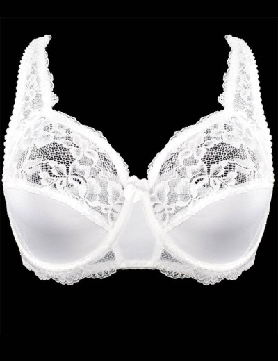 Бюстгальтер полумягкий с подкроем Elli 9010 белый, Цвет: белый, Размеры: 75F, изображение 3