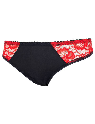 Трусы слипы низкие Lina A 4850 черно-красный, Цвет: черно-красный, Размеры: L, изображение 4