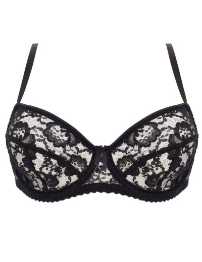 Бюстгальтер с мягкими кружевными чашками Lina A 6010 черный, Цвет: черный, Размеры: 75B, изображение 8 Бюстгальтер с мягкими кружевными чашками Lina A 6010 черный, Цвет: черный, Размеры: 75B, изображение 8