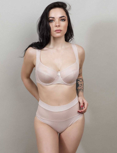 Бюстгальтер полумягкий с подкроем Lina A 6016 серебристый пион, Цвет: серебристый пион, Размеры: 95E, изображение 7