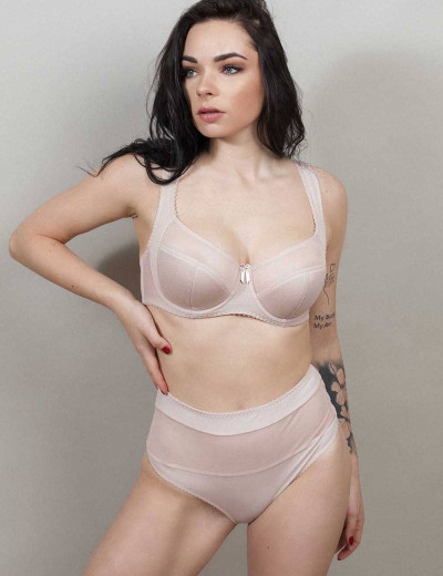 Бюстгальтер полумягкий с подкроем Lina A 6016 серебристый пион, Цвет: серебристый пион, Размеры: 95E, изображение 8