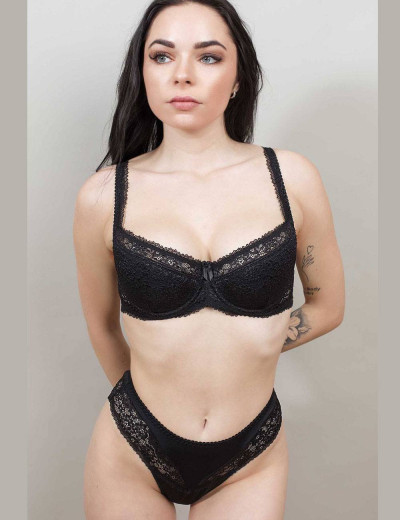 Трусы слипы Lina A 4990 черный, Цвет: черный, Размеры: L, изображение 5