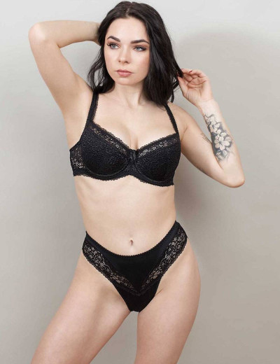 Трусы слипы Lina A 4990 черный, Цвет: черный, Размеры: L, изображение 3