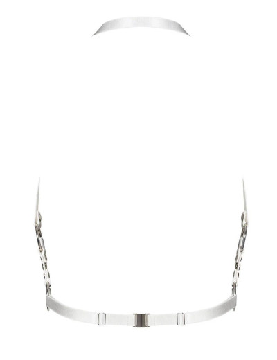 Эротическая портупея на грудь Obsessive A759, Цвет: белый, Размеры: S/M/L, изображение 4