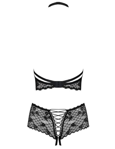 Сексуальный комплект Obsessive NETTSY SET, Цвет: черный, Размеры: L/XL, изображение 4