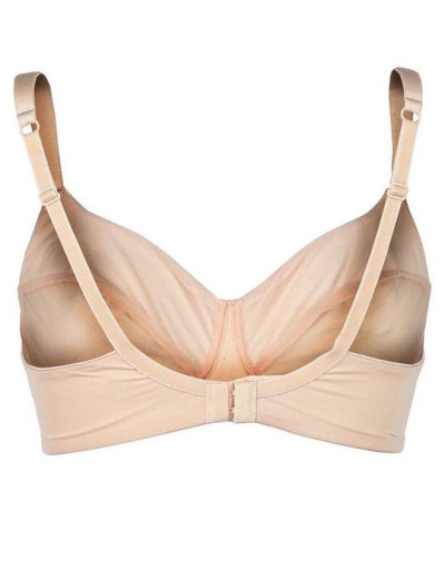 Гладкий мягкий бюстгальтер без косточек Sielei PLUS 2540 cipria, Цвет: cipria, Размеры: 75D, изображение 3