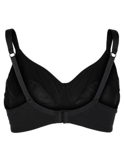 Гладкий мягкий бюстгальтер без косточек Sielei PLUS 2540 nero, Цвет: nero, Размеры: 80D, изображение 5