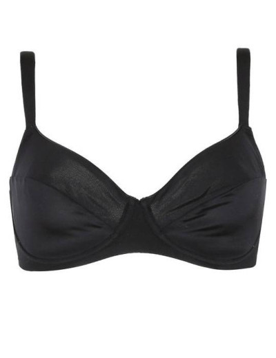 Гладкий мягкий бюстгальтер Sielei PLUS 2542 nero, Цвет: nero, Размеры: 75E, изображение 2