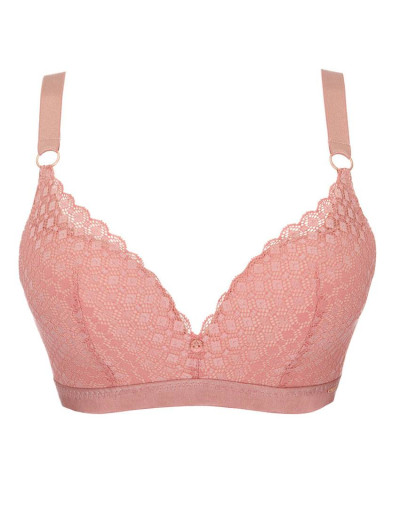 Бюстгальтер супер пуш-ап без косточек Alles BERRY SUPER P-UP, Цвет: коралл, Размеры: 75E, изображение 3