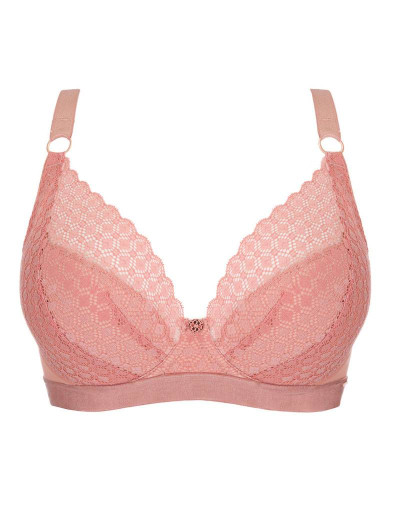 Бюстгальтер балконет пуш-ап Alles BERRY P-UP, Цвет: коралл, Размеры: 80C, изображение 3