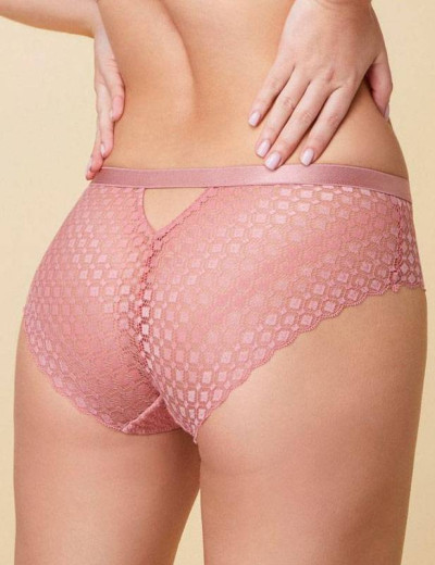 Кружевные трусы брифы Alles BERRY FIGI, Цвет: коралл, Размеры: XL, изображение 2