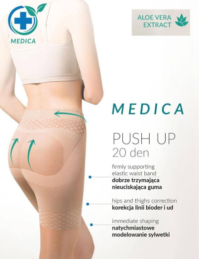 Корректирующие колготки Gabriella 127 MEDICA PUSH-UP 20 den чёрный, Цвет: чёрный, Размеры: 4, изображение 2