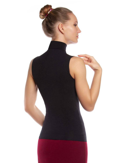 Водолазка бесшовная без рукавов Mademoiselle DOLCEVITA S/M nero, Цвет: nero, Размеры: S/M, изображение 2