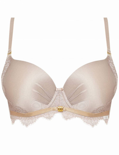 Формованный бюстгальтер балконет пуш-ап Nipplex GALINA P-UP, Цвет: мокка, Размеры: 65E, изображение 5