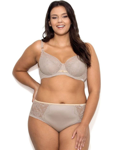 Трусы слипы миди Nipplex GALINA FIGI, Цвет: мокка, Размеры: 2XL, изображение 2