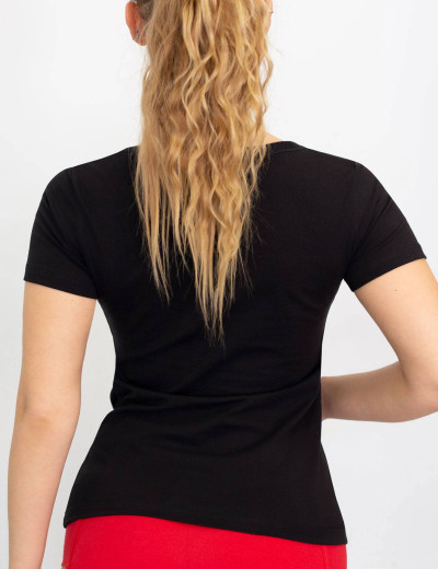 Черная хлопковая футболка Opium M-44, Цвет: черный, Размеры: XL, изображение 2