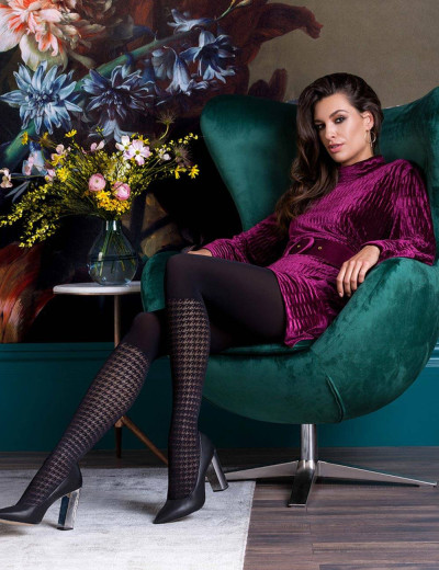 Фантазийные колготки Gabriella 440 CLOE, Цвет: черный, Размеры: 3, изображение 2