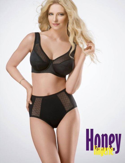 Трусы слипы высокие Honey H26-15-AK черный, Цвет: черный, Размеры: XL, изображение 5