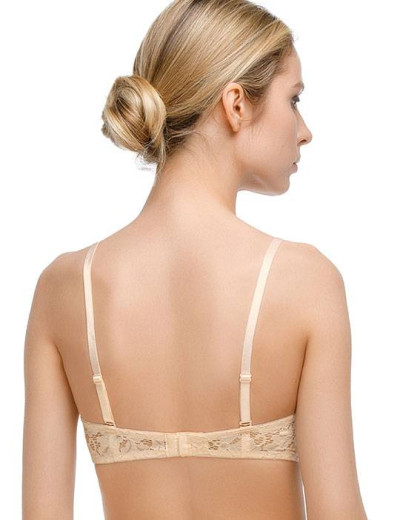 Бесшовный бюстгальтер балконет без косточек Mioocchi MADLEN 7732 cipria, Цвет: cipria, Размеры: 70B, изображение 2