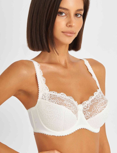 Бюстгальтер полумягкий Simona M 900 молоко, Цвет: молоко, Размеры: 85E, изображение 4