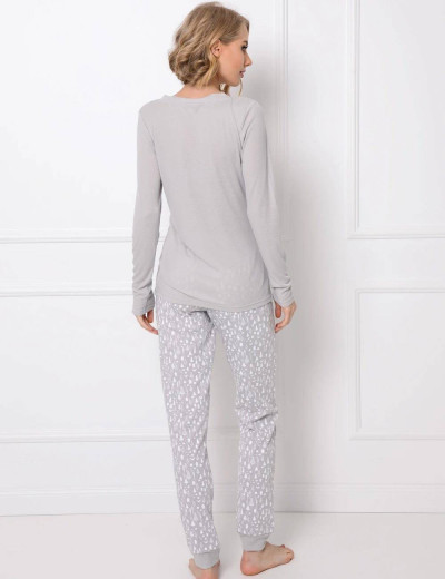 Пижамный комплект с брюками Aruelle ARIANNE, Цвет: светло-серый, Размеры: XS, изображение 3