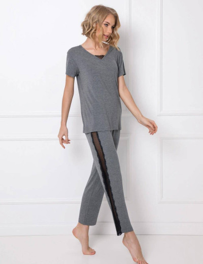 Вискозный комплект-двойка Aruelle CAMILLA, Цвет: серый, Размеры: XS, изображение 2