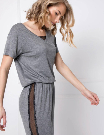 Вискозный комплект-двойка Aruelle CAMILLA, Цвет: серый, Размеры: XS, изображение 3