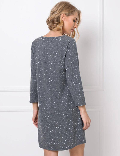 Хлопковая сорочка Aruelle DEBBIE, Цвет: графит, Размеры: XS, изображение 2