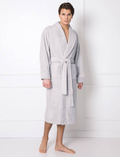 Теплый банный халат Aruelle FERNAND GREY, Цвет: серый, Размеры: 2XL, изображение 2