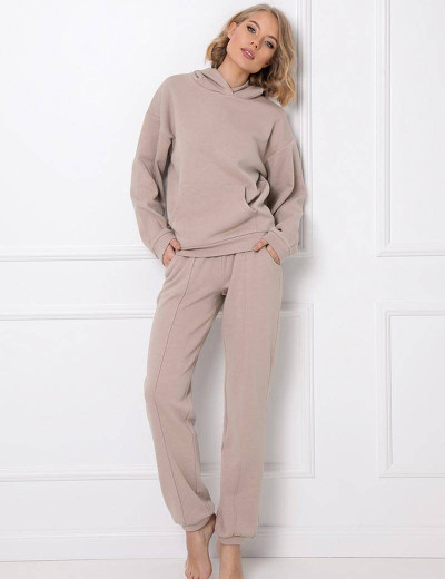 Теплый домашний комплект Aruelle KENNY BEIGE, Цвет: бежевый, Размеры: XS, изображение 2