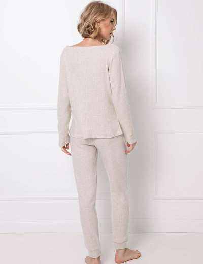 Домашний брючный комплект Aruelle MADELEINE, Цвет: бежевый, Размеры: XS, изображение 3